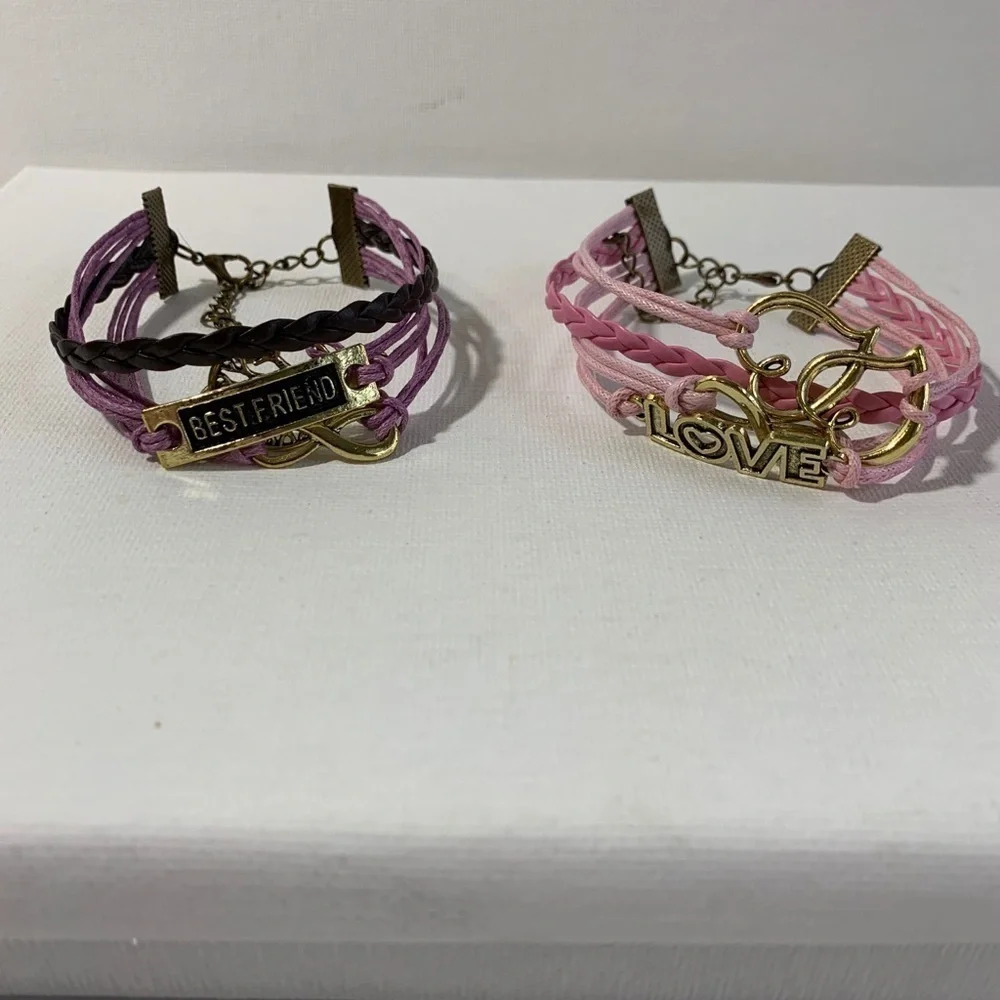 Fun and unique best friends bracelets.